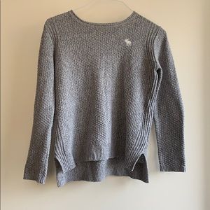 Grey knitted sweater